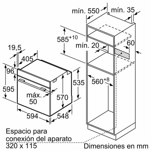 Siemens HB578G5S6 Forno Pirolítico Multifunções 71L A Preto/Inox