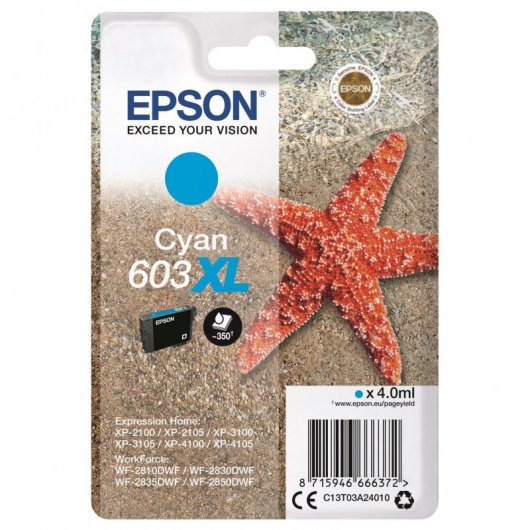 Epson 603XL Cartucho de Tinta Original Cian
