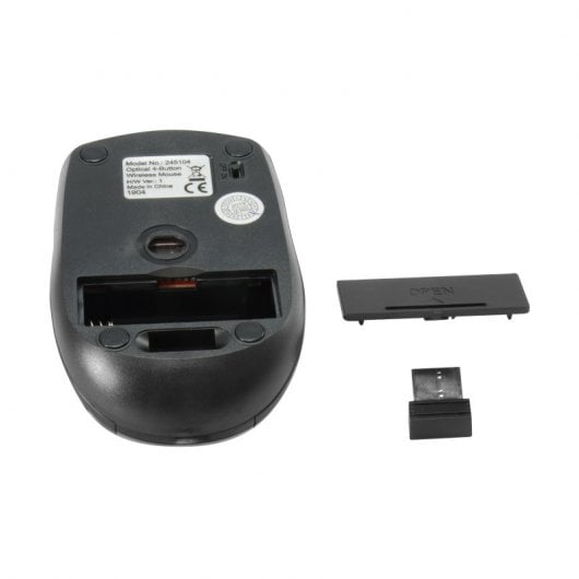 Equip Life Mini Souris Optique Sans Fil 1600 DPI Noir