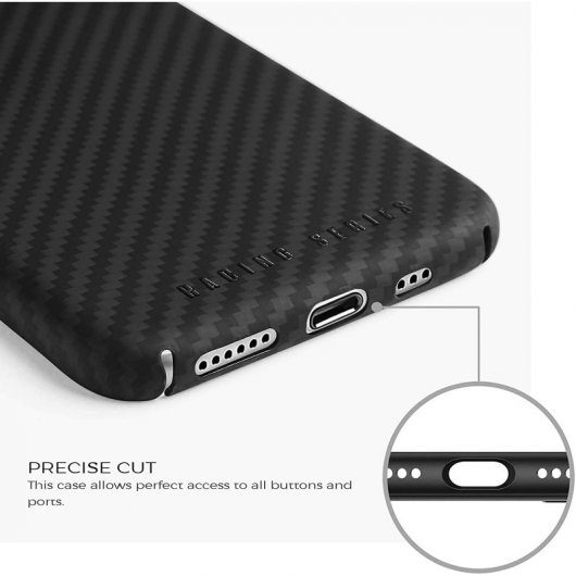 Suritt Racing Series Funda Negra de Fibra de Carbono para iPhone 12