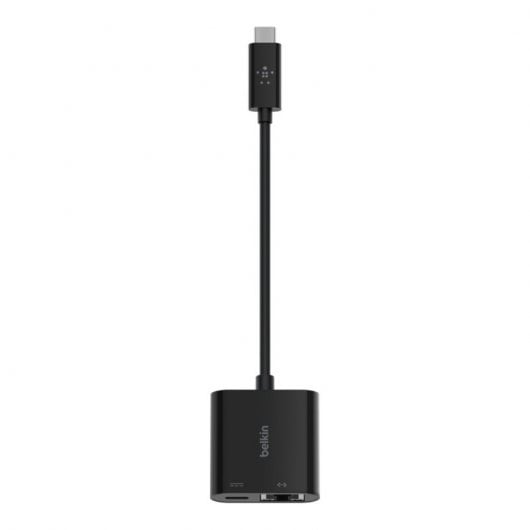 Adattatore da USB-C a Ethernet Belkin + ricarica rapida da 60 W