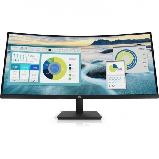 Monitor HP P34hc G4 34" UltraPanorámico WQHD 60Hz VA Curvo USB-C Altavoces 5ms