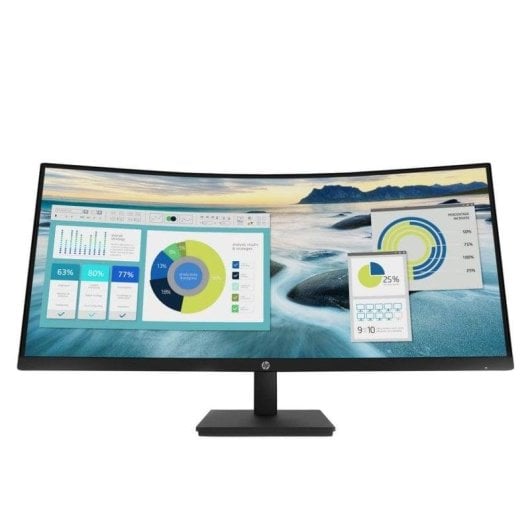 Monitor HP P34hc G4 34" UltraPanorámico WQHD 60Hz VA Curvo USB-C Altavoces 5ms