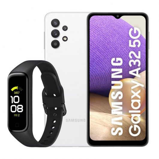 Samsung Pack Galaxy A32 5G 4GB/128GB 6.5'' Branco + Galaxy Fit2 Preta