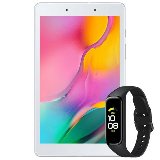 Samsung Pack Galaxy Tab A 8" 2019 2/32GB Wifi Plata + Galaxy Fit2 Negra