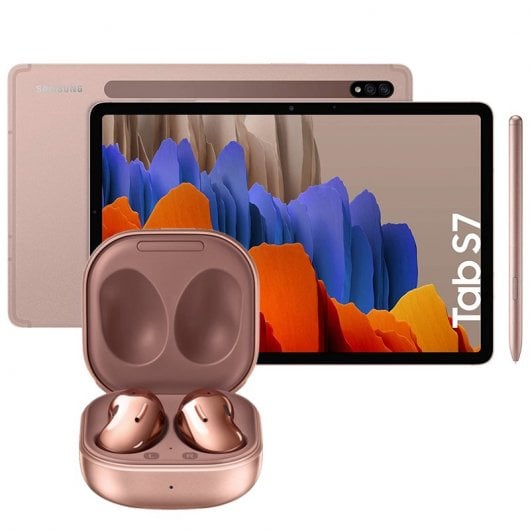 Samsung Pack Galaxy Tab S7 11" 128GB 4G Bronze + Galaxy Buds Live Bronze