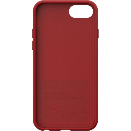 Just Green Carcasa Roja Biodegradable para iPhone 6/6S/7/8/SE2020