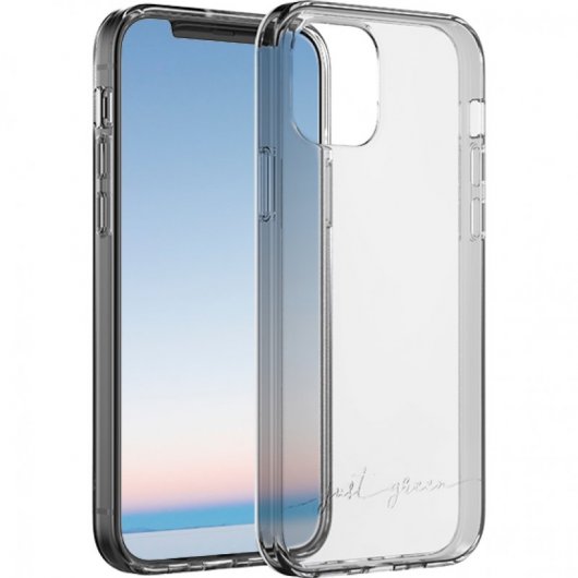 Just Green Carcasa Transparente Biodegradable para iPhone 12/12 Pro