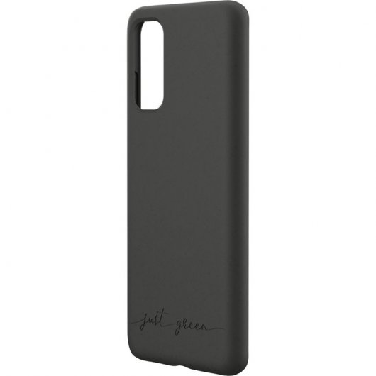 Funda per smartphone Just Green Biodegradabile Nera Flessibile per Galaxy S20