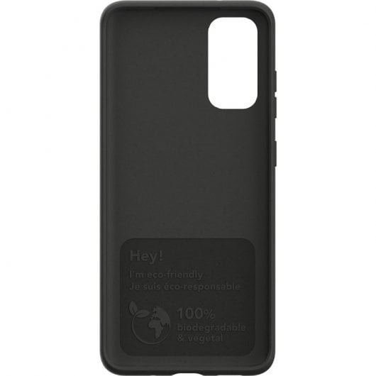 Funda per smartphone Just Green Biodegradabile Nera Flessibile per Galaxy S20
