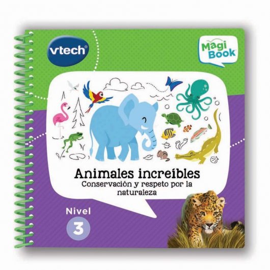 VTech Libro Animales Increíbles Conservación y Respeto por la Naturaleza para MagiBook