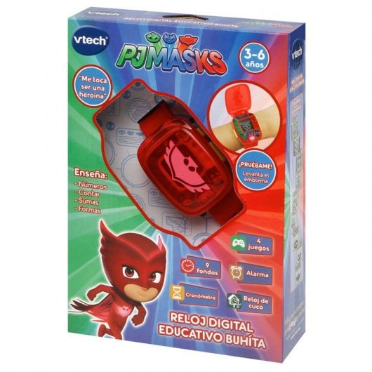 VTech Reloj Digital Educativo PJ Masks Buhíta Rojo