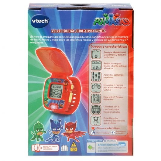 VTech Reloj Digital Educativo PJ Masks Buhíta Rojo
