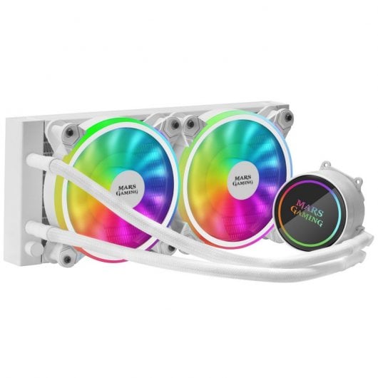 Mars Gaming ML240 Dual ARGB Kit de Refrigeración Líquida Blanco