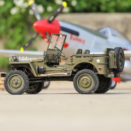 FMS Roc Hobby Coche Eléctrico Jeep Willys 1941 MB Crawler 1/6 RTR
