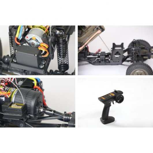 FMS Roc Hobby Coche Eléctrico Jeep Willys 1941 MB Crawler 1/6 RTR