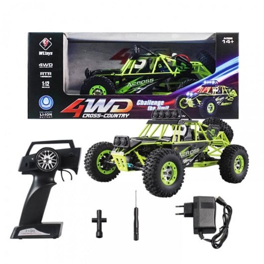 WLtoys Coche Eléctrico RC Speed Crawler Negro/Verde