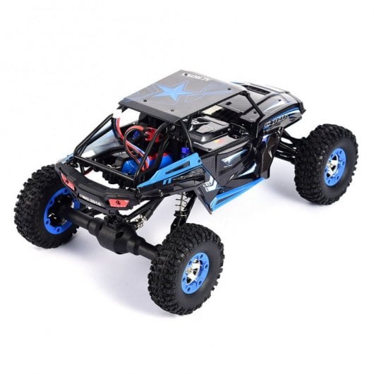 WLtoys Coche Eléctrico RC Speed Crawler Negro/Azul