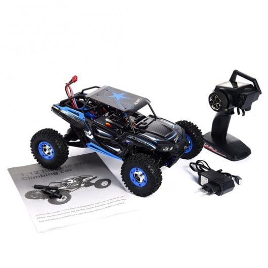 WLtoys Coche Eléctrico RC Speed Crawler Negro/Azul