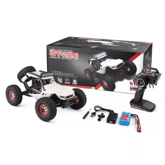 WLtoys Coche Eléctrico RC Speed Crawler Blanco