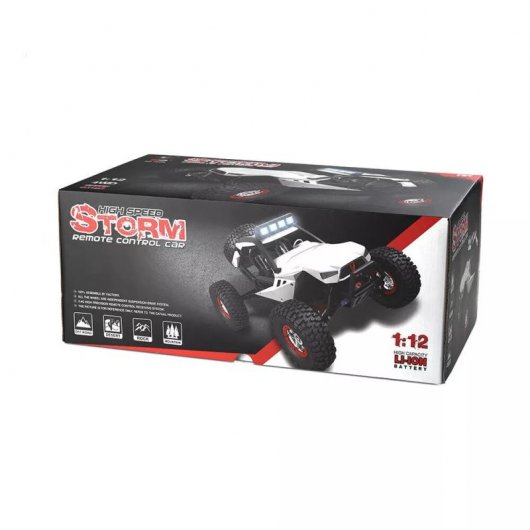 WLtoys Coche Eléctrico RC Speed Crawler Blanco