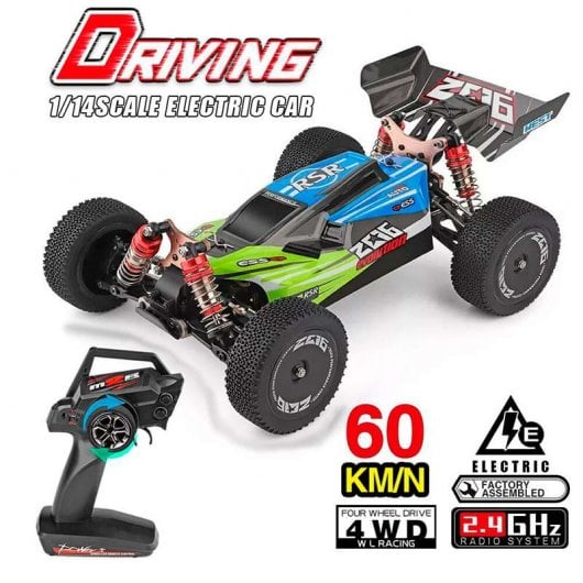 WLtoys Coche Eléctrico RC Buggy 4WD Verde/Azul