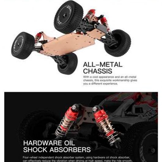 WLtoys Coche Eléctrico RC Buggy 4WD Verde/Azul