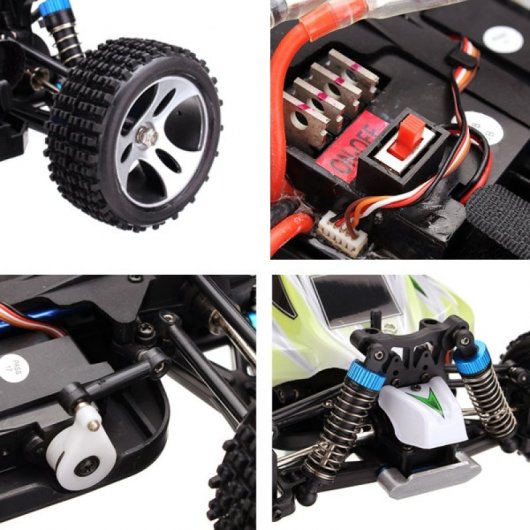 WLtoys Coche Eléctrico RC Vortex Pro Verde/Blanco