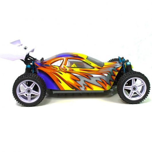 HSP XSTR Pro Coche Eléctrico Buggy 1/10 4WD 2726KV Azul/Amarillo/Plata