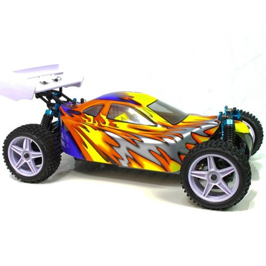 HSP XSTR Pro Coche Eléctrico Buggy 1/10 4WD 2726KV Azul/Amarillo/Plata