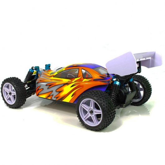 HSP XSTR Pro Coche Eléctrico Buggy 1/10 4WD 2726KV Azul/Amarillo/Plata