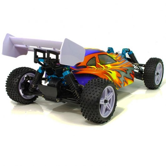 HSP XSTR Pro Coche Eléctrico Buggy 1/10 4WD 2726KV Azul/Amarillo/Plata