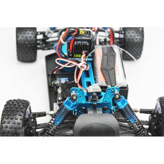 HSP XSTR Pro Coche Eléctrico Buggy 1/10 4WD 2726KV Azul/Amarillo/Plata