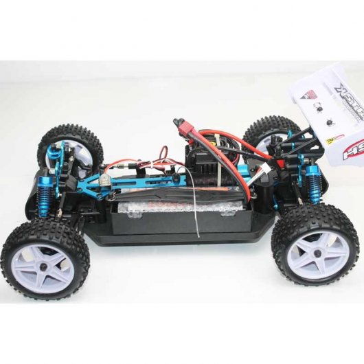 HSP XSTR Pro Coche Eléctrico Buggy 1/10 4WD 2726KV Azul/Amarillo/Plata