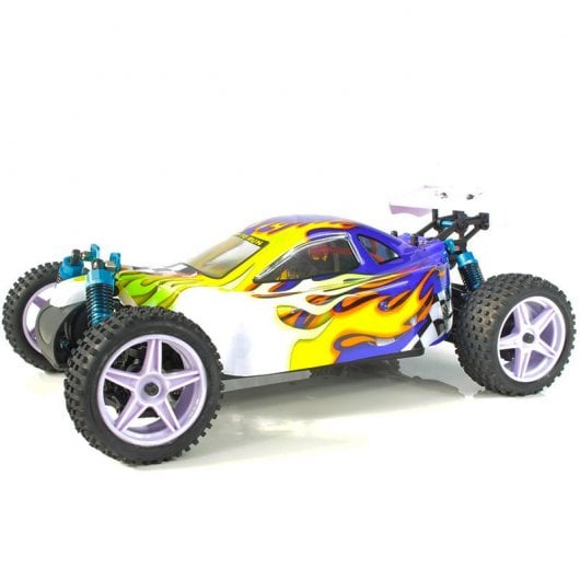 HSP XSTR Pro Coche Eléctrico Buggy 1/10 4WD 2726KV Azul/Amarillo/Blanco