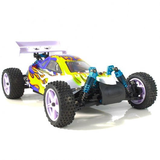 HSP XSTR Pro Coche Eléctrico Buggy 1/10 4WD 2726KV Azul/Amarillo/Blanco