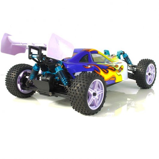 HSP XSTR Pro Coche Eléctrico Buggy 1/10 4WD 2726KV Azul/Amarillo/Blanco