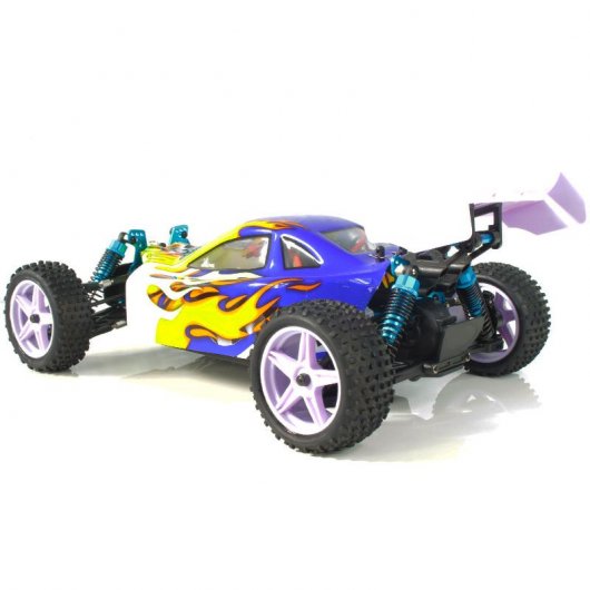 HSP XSTR Pro Coche Eléctrico Buggy 1/10 4WD 2726KV Azul/Amarillo/Blanco