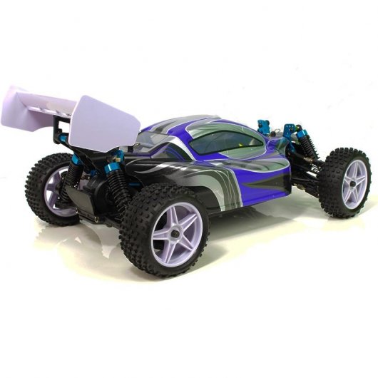 HSP XSTR Pro Coche Eléctrico Buggy 1/10 4WD 2726KV Azul/Plata