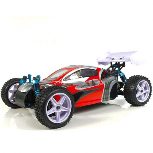 HSP XSTR Pro Coche Eléctrico Buggy 1/10 4WD 2726KV Rojo/Plateado