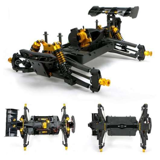 Team Magic E6 III BES Coche Eléctrico Monster Truck 4x4 1/8 2200KV Rojo