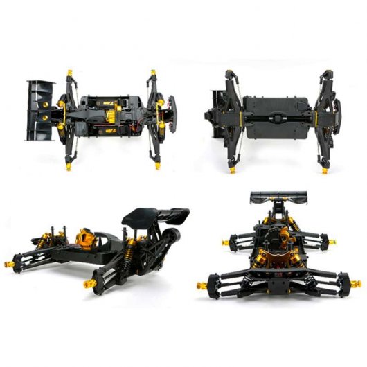 Team Magic E6 III BES Coche Eléctrico Monster Truck 4x4 1/8 2200KV Rojo