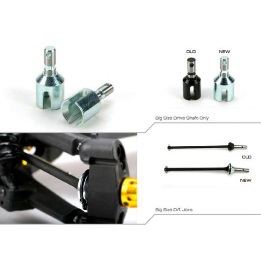 Team Magic E6 III BES Coche Eléctrico Monster Truck 4x4 1/8 2200KV Rojo