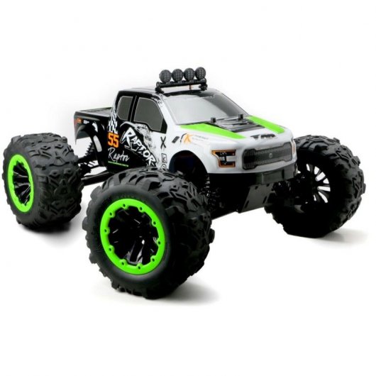 Team Magic E6 Raptor Coche Eléctrico Súper Monster Truck 1/8 2250KV Blanco/Verde