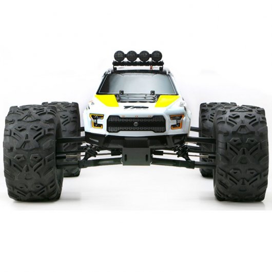 Team Magic E6 Raptor Coche Eléctrico Súper Monster Truck 1/8 2250KV Blanco/Amarillo