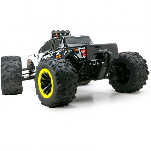 Team Magic E6 Raptor Coche Eléctrico Súper Monster Truck 1/8 2250KV Blanco/Amarillo