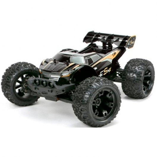 Team Magic E5HX Coche Eléctrico Truggy Monster Truck 4400KV Negro/Naranja
