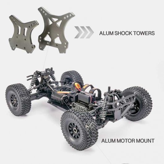 Team Magic 4Seth Coche Eléctrico 1/8 Desert Buggy 2500KV Amarillo