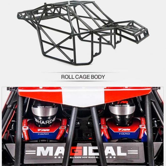 Team Magic 4Seth Coche Eléctrico 1/8 Desert Buggy 2500KV Rojo