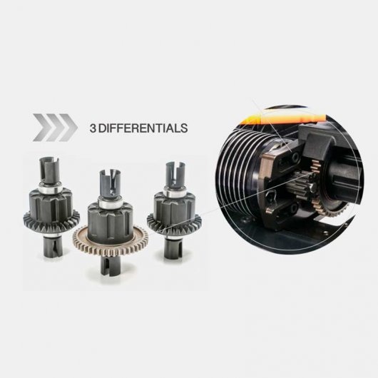 Team Magic 4Seth Coche Eléctrico 1/8 Desert Buggy 2500KV Rojo